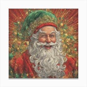 Santa Claus, Santa, Christmas, VECTOR ART Canvas Print