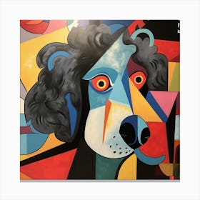 Abstract Dog Painting 4 Canvas Print