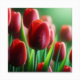 Red Tulips 2 Canvas Print