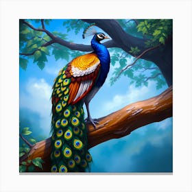 Peacock Canvas Print