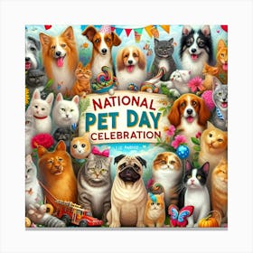 National Pet Day 03 Canvas Print