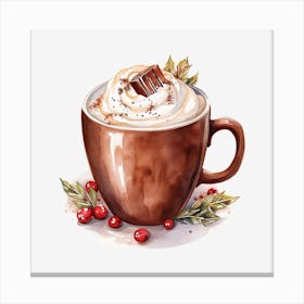 Hot Chocolate With Whipped Cream 16 Canvas Print