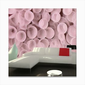 Pink Cell Wall Mural Canvas Print