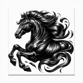 Creative Horse Beauty Illustration Nr 26 Canvas Print