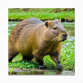 Capybara 4 Canvas Print