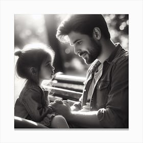 Father And Daughter 3 Canvas Print