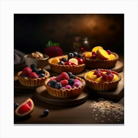 Fruit Tarts Canvas Print