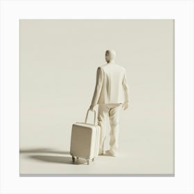 Man With Suitcase 1 Canvas Print