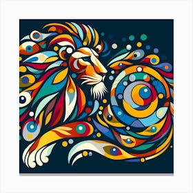 Abstract Lion 1 Canvas Print