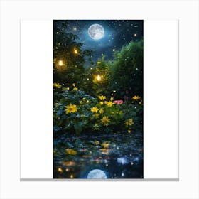 Night In The Garden Canvas Print