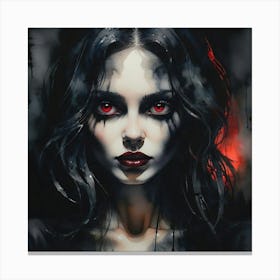 Devilish Girl Canvas Print