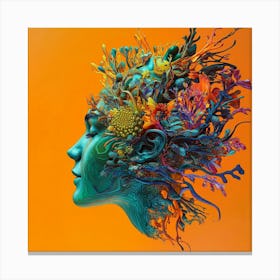 Woman'S Head 12 Canvas Print