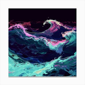 Ocean Waves 1 Canvas Print