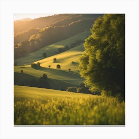 Sunset In The Countryside 6 Canvas Print