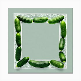 Frame Of Cucumbers 5 Canvas Print