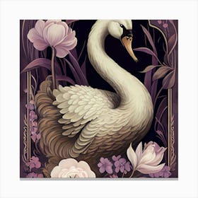 Swan a Canvas Print