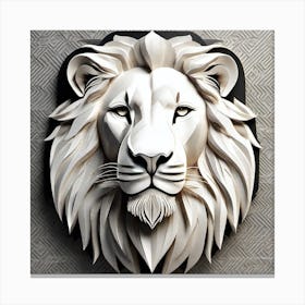 Lion Head 47 Canvas Print