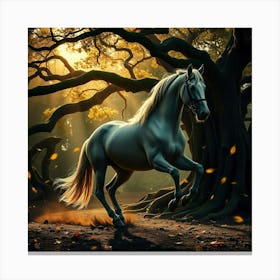 Horse In The Forest 6 Canvas Print