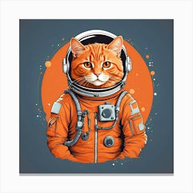 Astronaut Cat 1 Canvas Print