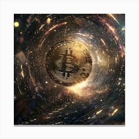 Bitcoin In A Tunnel Leinwandbild