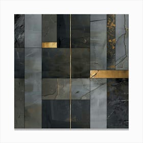 'Black And Gold' 7 Canvas Print