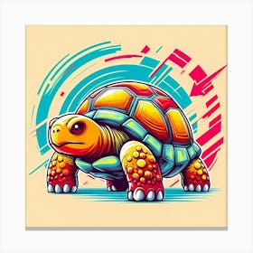 Turtle Art Canvas Print