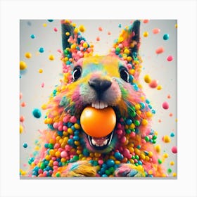 Candy Bunny Canvas Print