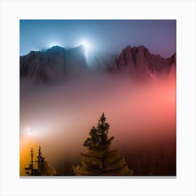 Twilight In The Mountains Canvas Print