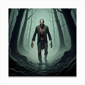 Foreboding Zombie Canvas Print