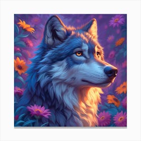 Wolf Painting Canvas Print