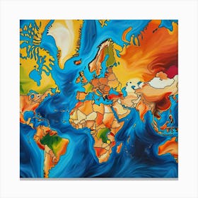 World Map 2 Canvas Print