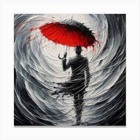 Red Umbrella Canvas Print