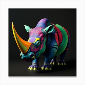 Rhino 2 Canvas Print