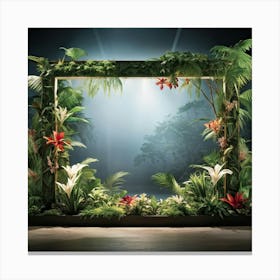 Illuminate The Scene With A Picturesque Modern Tropical Frame Blooming With An Array Of Vividly Hue 2 1 Canvas Print