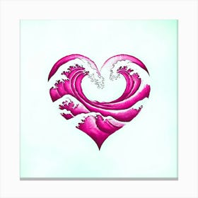 Heart Wave Canvas Print