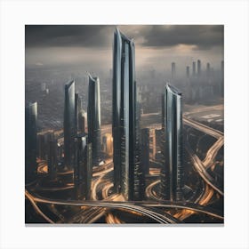 Skyscraper City Canvas Print