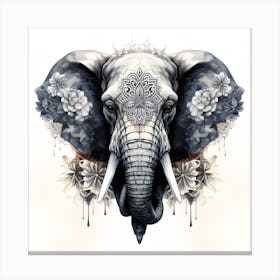 Elephant Series Artjuice By Csaba Fikker 009 1 Canvas Print