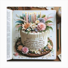 Birthday Cake Canvas Print