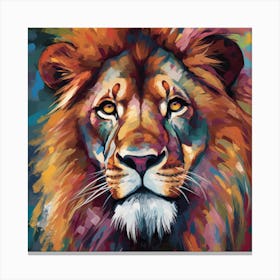 Lion Painting 2 Canvas Print