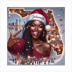 A Duval Type of Christmas Canvas Print