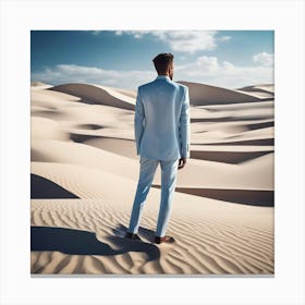 Man In The Desert 106 Canvas Print