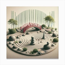 A Japanese Garden Canvas Print