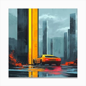 Futuristic Car Canvas Print