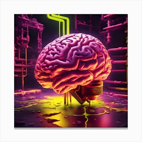 Brain In A Factory Canvas Print