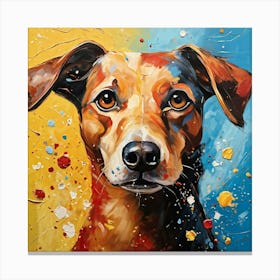 Dog Painting Canvas Print