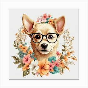 Chihuahua cute dog wall art Canvas Print