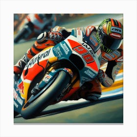 Moto Gp Canvas Print