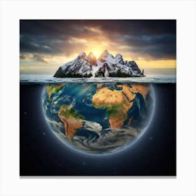 Earth From Space 2 Canvas Print