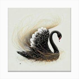 Black Swan 2 Canvas Print