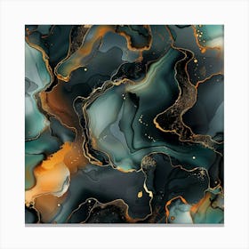 Gilded Marble (2) Canvas Print